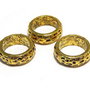 Margele din metal, auriu antichizat, 15 mm