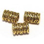 Margele din metal, auriu antichizat, 9.5x7 mm
