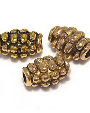 Margele din metal, auriu antichizat, 7x5 mm