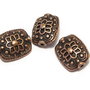 Margele din metal, cupru, 13x11x6 mm