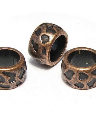 Margele din metal, cupru, 13 mm