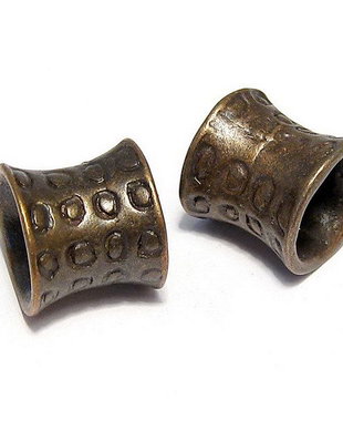 Margele din metal, cupru, 12x13 mm