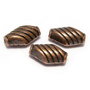 Margele din metal, cupru, 10x6 mm