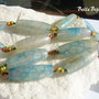 Agate crab fire margele tubulare aprox 9-10x28-32 mm