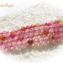 Agate fatetate roz deschis aprox 4 mm