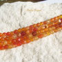 Agate fatetate portocaliu degrade aprox 4 mm