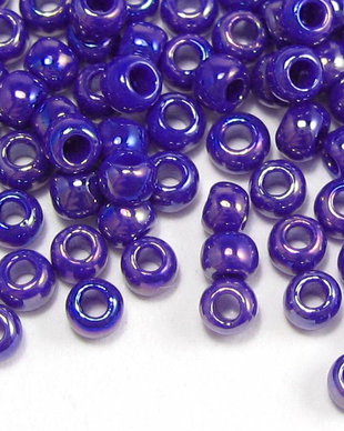 Margele TOHO, 15/0, Opaque-Rainbow Navy Blue - 10 grame