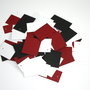 *** Etichete colorate *** Lot ALB - NEGRU - BORDO