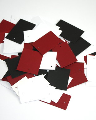 *** Etichete colorate *** Lot ALB - NEGRU - BORDO