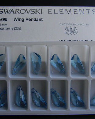 Pandantiv Swarovski - Wing 23 mm - 6690-202