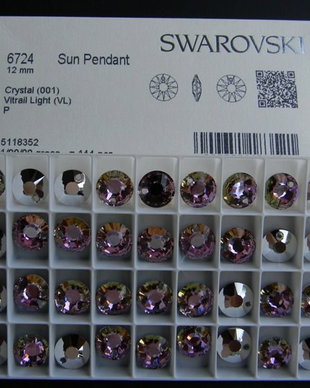 Pandantiv Swarovski - Sun 12 mm - 6724-VL