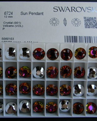Pandantiv Swarovski - Sun 12 mm - 6724-VOL