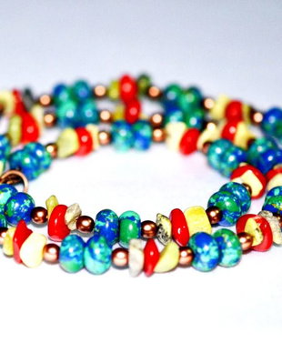 Colier pietre semipretioase Mixed colours