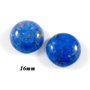 6287 - (2buc) Cabochon, sediment marin, rotund, albastru regal, 16mm REZERVAT FED