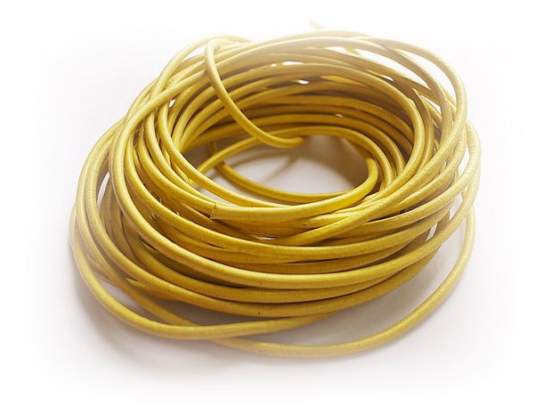 1m snur piele naturala 2mm (SRG0 003)