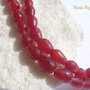 Picaturi fatetate din agate visinii aprox 12x8 mm
