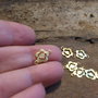 1b link floare decupata  13x8mm (BZLAK 082)