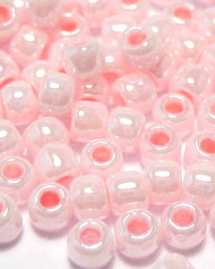 Margele TOHO, 11/0, Opaque-Lustered Baby Pink- 20 grame