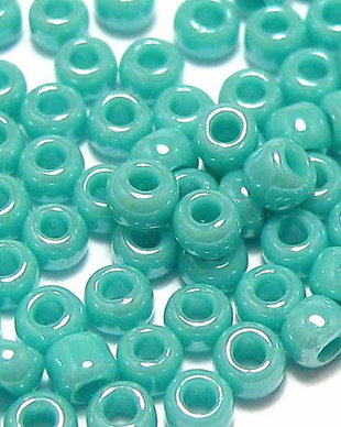 Margele TOHO, 15/0, Opaque-Lustered Turquoise - 10 grame