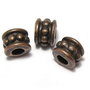 Margele din metal, cupru, 5x6 mm