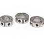 Margele din metal, argintiu antichizat, 9x3.5 mm