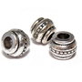 Margele din metal, argintiu antichizat, 7x9 mm