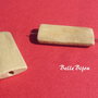 Margele mari paralelipipedice din lemn natur aprox 6x19x39 mm