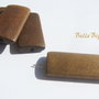 Margele mari paralelipipedice din lemn maron aprox 6x19x39 mm