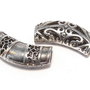 Distantier tubular, argintiu antichizat, 32x13 mm