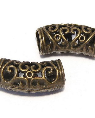 Distantier tubular, bronz, 22x11 mm