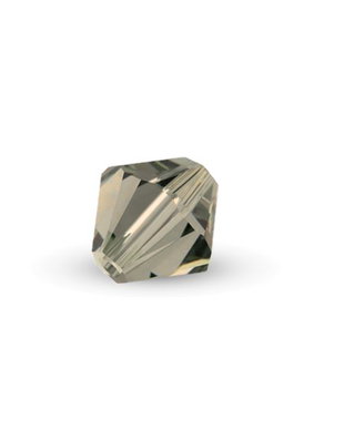 Cristale din sticla, biconice, 3.5x4 mm, cristal dark