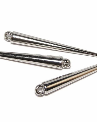 Pandantiv din acril metalizat, 43x5 mm