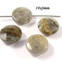 6326 - (4buc) Labradorit fatetat, pastile, 12x6mm