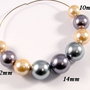6352 - (MIX 9buc) Perle tip Mallorca, sfere, 10, 12, 14mm