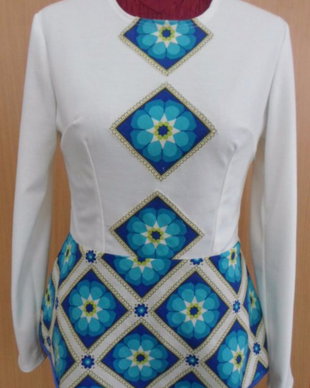 top-bluza cu romburi