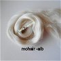 fibre mohair-alb natural-50g