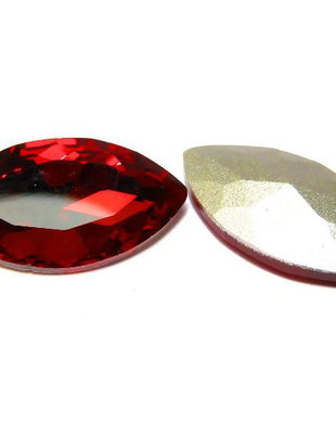 Cabochon din sticla, 17x32 mm, siam
