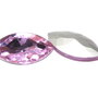 Cabochon din sticla, 17x32 mm, light amethyst
