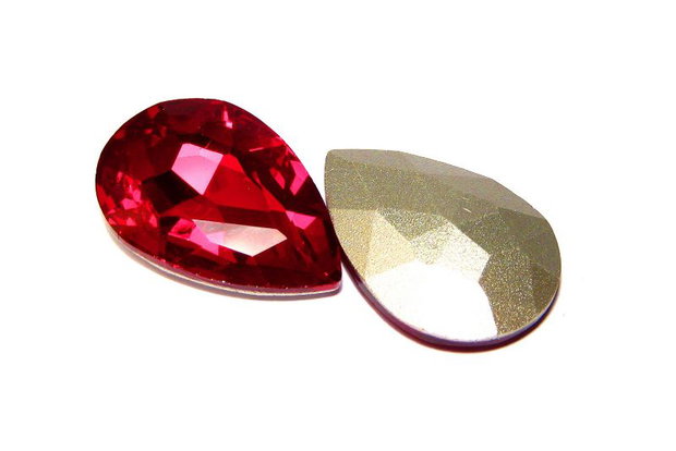 Cabochon din sticla, 20x30 mm, siam