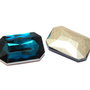 Cabochon din sticla, 18x27mm, montana
