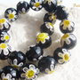 Millefiori sfere fatetate de aprox 12 mm