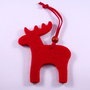 6371 - (6buc) Figurine fetru rosu, reni, Craciun
