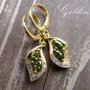 Cercei auriti&zirconii olive REZERVAT