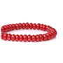 10b perle sticla abacus, rosii  6x4mm (GSLAK 050)