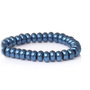 10b perle sticla abacus, albastre  6x4mm (GSLAK 052)