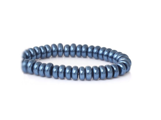 10b perle sticla abacus,albastre  8x4mm (GSLAK 053)