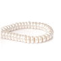 10b perle sticla abacus, albe  8x4mm (GSLAK 054)