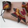 poseta plic handmade unicat din piele - Autumn Butterfly