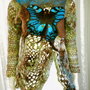 Pulover impaslit, crosetat - The last butterfly