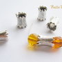 Distantier argintiu antichizat buturuga aprox 8.5x12 mm